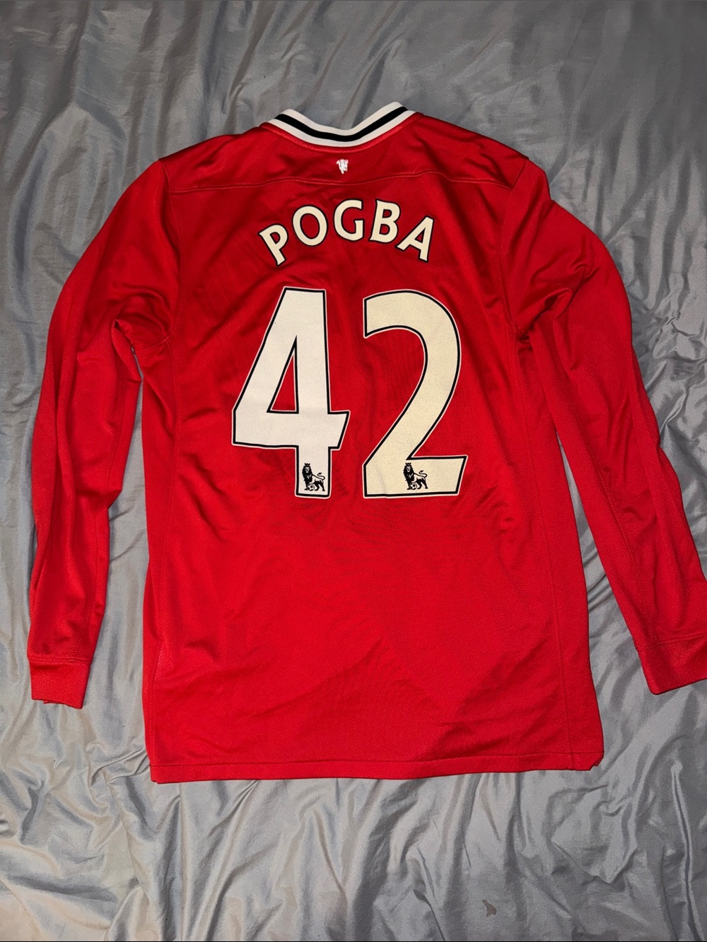 Vintage Nike Pogba Manchester United Lomg Sleeve home jersey